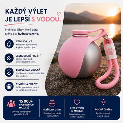 Vodoťapka: Cestovní láhev pro psy™